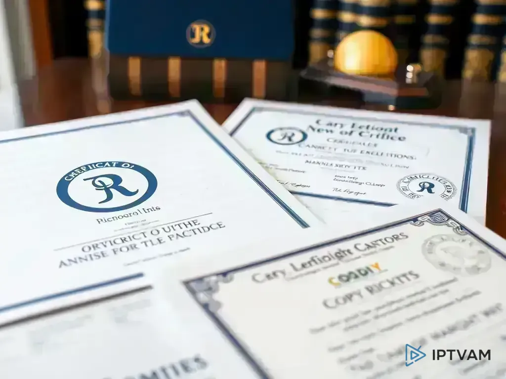 Copyright and licensing documentation for IPTV content