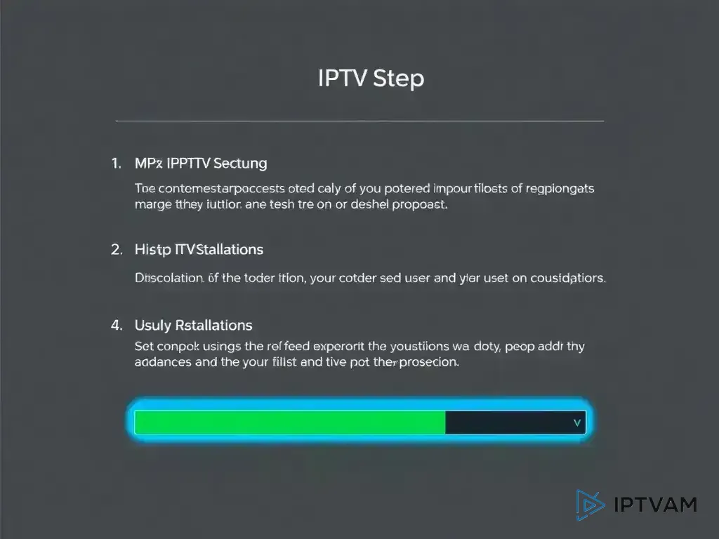 Step-by-step setup process for ‏IPTVAM